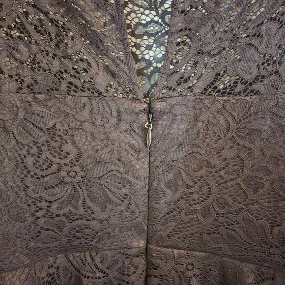 Lacy Black Midi Dress - Picture 2 of 7